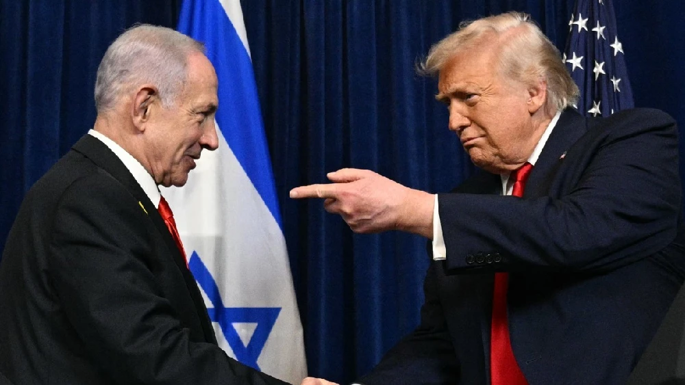 Trump and Netanyahu speak at a press conference